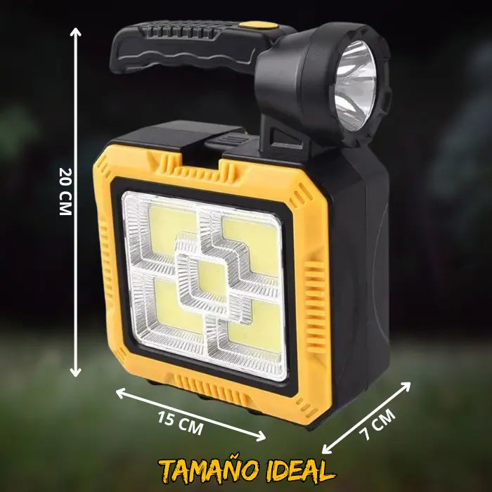 Linterna Multifuncional (Caja de herramientas + Cargador Celular + Linterna + Panel Solar)