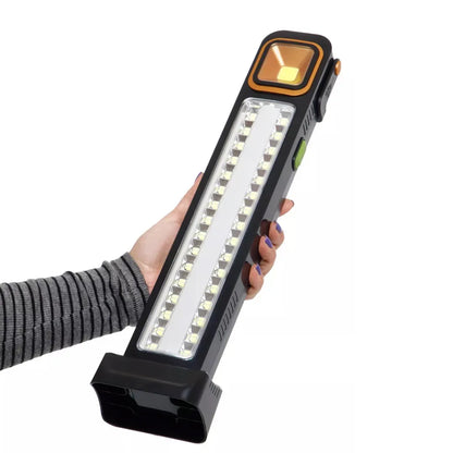 Linterna Solar Emergencia multifuncional (Panel solar + Cargador Celular + LED Potente)