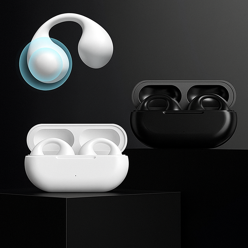 Audífonos de Conducción Ósea + Funda Cargadora