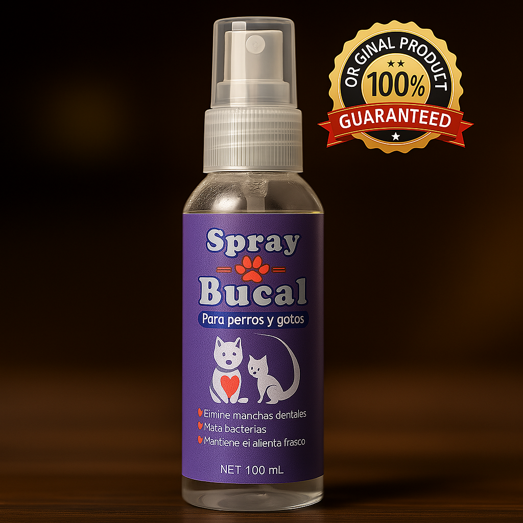 Spray Bucal Para Perros y Gatos 100 ML